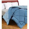 Tex family Trapunta matrimoniale CaldoSogno double-face blu 300 gr/mq - Piumone invernale caldo e soffice 250x250 cm