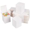 BENECREAT 60 Pack Scatole Regalo Kraft Scatola Bianca Confezione Regalo Perfetta per Mettere Dolce, Cioccolato, Rossetto, Profumo 6x6x8cm