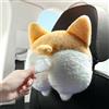 Norhogo Dispenser di fazzoletti di peluche Corgi per auto casa camera da letto scatola di fazzoletti in peluche dispenser di fazzoletti divertente per auto ufficio