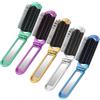 Styquenzer 5 pezzi spazzola pieghevole per capelli con specchio e pettine pieghevole per uomo e donna (5 colori)