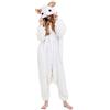 ULEEMARK Kigurumi Pigiama Anime Cosplay Halloween Costume Attrezzatura Adulto Animale Onesie Unisex, Pecora per Altezze da 140 a 187 cm