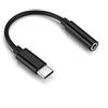 Excellentas Cavo adattatore USB C - AUX audio tipo C femmina compatibile con Samsung Galaxy Note 9, S8, S9, S10, Huawei Mate, Pro, P20, P30, Sony Xperia, MacBook - in nero