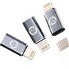 Kefiany 27W Adattatore da Lightning a USB-C(3Pack) Adapter Type-C Femmina Jack Caricabatterie per Apple iPhone15 per iPad Pro Ricarica Cavo Convertitore Adattatori Cavetto Connettore Spina Accessori tp-ip