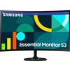Samsung Monitor LED 27'' Samsung Essential S27D364EGU Curvo Full HD 1920x1080p/4ms/Classe E/Nero [LS27D364GAUXEN]