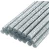 QUARKZMAN 20pz Stick Colla a Caldo per Pistola Colla a Caldo 11mm x 100mm/0,43 x 4 Mini Bastoni di Colla a Caldo Adesiva Argento Glitterato