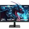 TITAN ARMY P2510HS monitor gaming 300Hz , piatto 16:9 Fast IPS FHD con colori vibranti, HDR400, tempo di risposta GTG di 1 ms