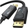 KabelDirekt - 2x Cavo DisplayPort e DP 8K - 2x1m | Per PC gaming DP 1.4/laptop/schede grafiche/monitor con 8K@60Hz, 4K@120Hz, 144/165/240Hz