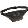 LEAS Marsupio, Borsetta a Tracolla, Vera Pelle, Nero Travel-Line''