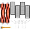 MYAYD Set di accessori per robot aspirapolvere Dreame D10 Plus, accessori per Dreame Bot D10 Plus RLS3D, 11 pezzi di ricambio per robot aspirapolvere include 2 spazzole principali, 4 filtri, 4