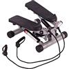 Ultrasport Swing Stepper, inklusive Trainingsbändern, Heimtrainer Stepper mit verstellbarem Widerstand und kabellosem Trainingscomputer, Up-Down-Stepper für Einsteiger und Trainierte, klein & kompakt