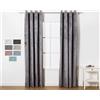 TRAMAS+ Tende Velluto pero interni, Tende Opaca, Ognuna 140x260cm, Tende Termiche fiestra, Tende Velluto per Camera da Letto, Soggiorno - Grigio