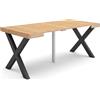 Skraut Home | Consolle allungabile | Tavolo consolle allungabile | 180 | Per 8 persone | Gambe in legno | Stile moderno | Rovere