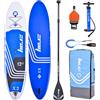 Giordanoshop SUP Tavola Stand Up Paddle Gonfiabile 365x81x15 cm Kayak ZRAY X-Rider 12