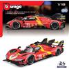 Burago Ferrari 499P 51 24h Le Mans 2023 Winner Scala 1:18 Burago Da Collezione.