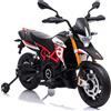 Aprilia Moto Elettrica per Bambini 12V con Licenza Aprilia Dorsoduro Rossa