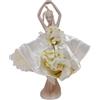 ballerina di danza classica bambola in porcellana di capodimonte con vestito tul