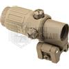 AIM O INGRANDITORE PUNTO ROSSO RED DOT MAGNIFIER 3X MODELLO G33 TAN DESE SOFTAIR