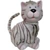 Salvadanaio portamonete a forma gatto con pelliccia idea regalo per casa bambini