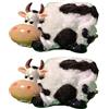 salvadanaio portamonete mucca set da 2 con pelliccia maculata idea regalo casa b
