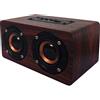 OQAN Altoparlante - Oqan Qbt-100 Bluetooth - 2 Casse Da 10w (2x5w) - Marrone