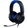 Razer Kraken X per Console - Cuffie da gioco cablate per console(Compert, Leggra, Audio Posizionale Precisco e Pulito, Comodo Controlli Audio, Compatibilità tra Piattaperme) Nero-Blu