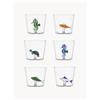 ICHENDORF Set 6 bicchieri acqua fatti a mano Marine Garden