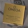 OMEGA Rara Targhetta d'Epoca per Vetrina Oiginale per Orologio Omega Megaquartz 32 KHz