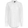VERO MODA Vmnora LS Wvn Ga Noos-Maglietta Oversize Camicia a Maniche Lunghe, Bianco, L Donna