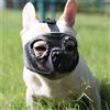 JYHY breve muso muso di cane Bulldog muzzle- regolabile in rete traspirante per mordere abbaiare masticare training Dog Mask,New Gray S