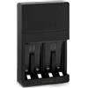 Brightium Caricabatterie ricaricabile 2 AA + 2 AAA, con indicatori LED e protezione da sovraccarico, ideale per mantenere dispositivi elettrici.