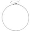 Remo Gammella Collana Uomo Donna Argento 925, Catena Piatta a Maglia Serpente 4.5 mm modello snake, Lunghezza Regolabile 40+5 cm