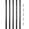 VEVOR Balaustra del Ponte Scale 101 PZ, 66x1,9 cm Balaustra Lega di Alluminio, Balaustra Nera con 202 Viti, Ringhiera per Ponte, Scala, Portico, Cortile, Balcone, Terrazza di Protezione da Recinzione