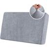 BXFUL Copriseduta Divano Elasticizzato in Ciniglia Fodera per Cuscino ad Alta Elasticità Cuscino per Divano Fodera per mobili Coprisedile per Divano Fodere per Cuscino (2 Posti,Grigio)