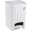 Stefanplast Pattumiera Margherita a pedale 30x26x38,5hcm Bianco di Stefanplast