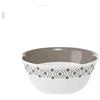 Stefanplast Insalatiera in Resina Linea Tosca 23x10h cm Bianco/Tortora di Stefanplast