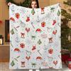 Liligada Coperta natalizia in flanella Morbida coperta natalizia Biancheria da letto Regali di Natale Soggiorno/camera da letto/divano Divano Coperta da letto calda(40 x 50, #02)