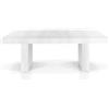 Mar.c.a. Design - Tavolo Allungabile Grande con 5 Allunghe da 50 cm, Struttura del Piano e Gambe Totalmente in Legno Rovere Nodato Made in Italy (Bianco, 160 x 90 x 78 cm)