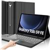 IVEOPPE Tastiera per Samsung Galaxy Tab S9 FE/S10 FE 10.9/S9 11 con Touchpad, Cover Tastiera Trackpad Italiana Bluetooth Retroilluminata per Samsung Galaxy Tab S9 2023/S9 FE 2023/S10 FE 2025, Nero