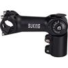 CYSKY Attacco Manubrio Regolabile 31,8 60mm/80mm/93mm 0-90 Gradi Regolabile Attacco Manubrio MTB Attacco per Bicicletta Riser per Attacco Manubrio Bici da Corsa MTB BMX City Cycling (93mm, Nero)