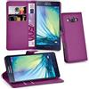 Cadorabo Custodia Libro per Samsung Galaxy A3 2015 in Violetta Ametista - con Vani di Carte, Funzione Stand e Chiusura Magnetica - Portafoglio Cover Case Wallet Book Etui Protezione