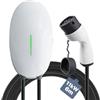 Teskee Caricabatterie EV Tipo 2 Wallbox Home Smart EV Stazione di Ricarica per Auto per Tutti i Veicoli elettrici e Le Auto ibride Plug-in Uso all'aperto e al Chiuso | Max 11kW 16A 6 Metri Trifase