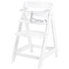 roba Seggiolone Pappa per Bambini e Neonati Sit Up Click 'N' Flex - Evolutivo - Robusto ed Ergonomico - Legno Laccato Bianco
