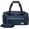 American Tourister Brightup - Ryanair Borsa da viaggio, 25 x 20 x 40 cm, 22 L, Blu (Navy)