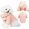 Kunyeah Caldo cappotto per cani con sciarpa per animali domestici in cotone per il tempo freddo vestiti spessi per cuccioli inverno autunno giacca da neve per animali domestici (Rosa, XXL)