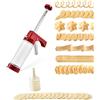 CHSEEO Set Pâtisserie, Pistola Sparabiscotti Pistola per Dolci Pressa per Biscotti Macchina per Biscotti Siringa da Pasticciere per Decorazione Torta con Dischi e Punte #8