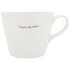 Keith Brymer Jones Tazza in ceramica bianca con scritta C'est la Vie!, misura media, 350 ml, in confezione regalo