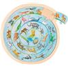 Goki Animali circolari, Puzzle, Colore Multicolore, 57790