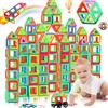 SVYHUOK Costruzioni Magnetiche per Bambini 60 Pezzi Giochi Magnetici 3D Creativi, Blocchi Magnetici Tessere Educativi Montessori, Gioco Impilabile Engineering, Regalo Compleanno Natale per Bambina Ragazzi