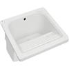 Jo-Bagno.it VASCA LAVATOIO Ceramica 60x60 con STRIZZATOIO Integrato per Top o Mobile da Incasso o Installazione con STAFFE Anche in Esterno Incluso di PILETTA in Acciaio E SIFONE
