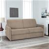 Mondo Sofa Group Divano Letto BALI 3 Posti Struttura in Metallo e Legno Imbottitura in Gomma di Poliuretano Rivestimento in Tessuto Rete Elettrosaldata ad Apertura Rapida Colore: Camel
